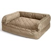 image:imageOrvis ComfortFillEco Deluxe Dog Bed  Deep Removable Cushion with Recycled ComfortFillEco Padding and Durable Quilted Cover Slate  LargeBrown Tweed