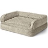image:imageOrvis ComfortFillEco Deluxe Dog Bed  Deep Removable Cushion with Recycled ComfortFillEco Padding and Durable Quilted Cover Slate  LargeCharcoal Chevron