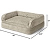 image:imageOrvis ComfortFillEco Deluxe Dog Bed  Deep Removable Cushion with Recycled ComfortFillEco Padding and Durable Quilted Cover Slate  LargeCharcoal Chevron