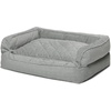 image:imageOrvis ComfortFillEco Deluxe Dog Bed  Deep Removable Cushion with Recycled ComfortFillEco Padding and Durable Quilted Cover Slate  LargeGrey Tweed