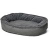 image:imageOrvis ComfortFillEco Fleece Wraparound Dog Bed  Soft Dog Beds with 360Degree Support for Small Medium Large Dogs Gun Metal  LGunmetal