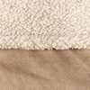 image:imageOrvis ComfortFillEco Fleece Wraparound Dog Bed  Soft Dog Beds with 360Degree Support for Small Medium Large Dogs Gun Metal  LKhaki