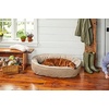 image:imageOrvis ComfortFillEco Fleece Wraparound Dog Bed  Soft Dog Beds with 360Degree Support for Small Medium Large Dogs Gun Metal  LKhaki