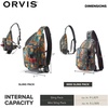 image:imageOrvis Mini Sling Pack 26B2 Fly Fishing Backpack  5L Recycled ECO CORDURA Bag with TPU Coating Fishe Unbound Brown  One SizeFishe Unbound Brown