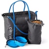 image:imageOrvis Tough Trail Dog Travel Tote Kit  Portable Pet Feeder with Collapsible Travel Bowls for OntheGo Adventures AsphaltAsphalt
