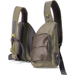 image:imageOrvis Mini Sling Pack 26B2 Fly Fishing Backpack  5L Recycled ECO CORDURA Bag with TPU Coating Fishe Unbound Brown  One SizeDusty Olive